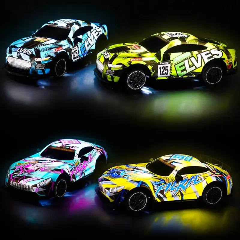 Coche RC infantil 1:18 todoterreno con luces nocturnas para niños - imagen 3