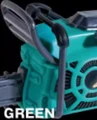 green chainsaw
