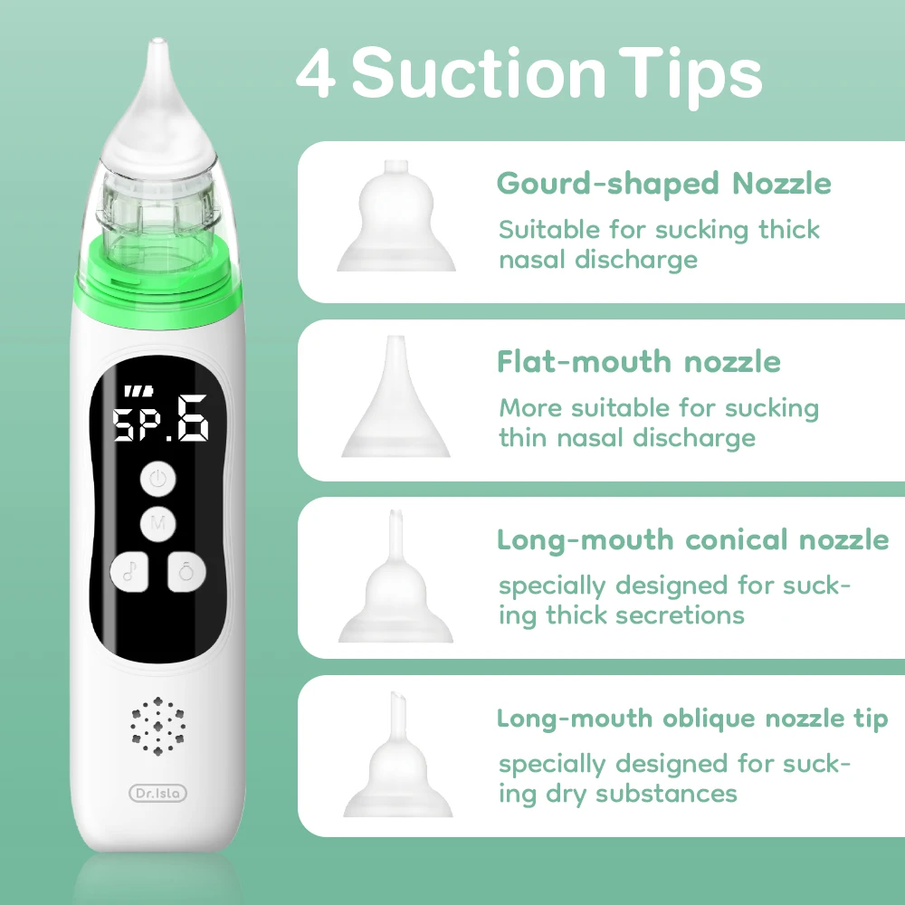 MAMIJOY Aspirador Nasal Eléctrico para Recién Nacido – Quitamocos silencioso - imagen 5