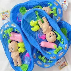 Juguetes para muñecas de bebé, Mini muñeca recién nacida, juego de baño con juguete de baño, accesorios para el cuidado de la bañera para niña, juego de simulación, juguete para regalo educativo