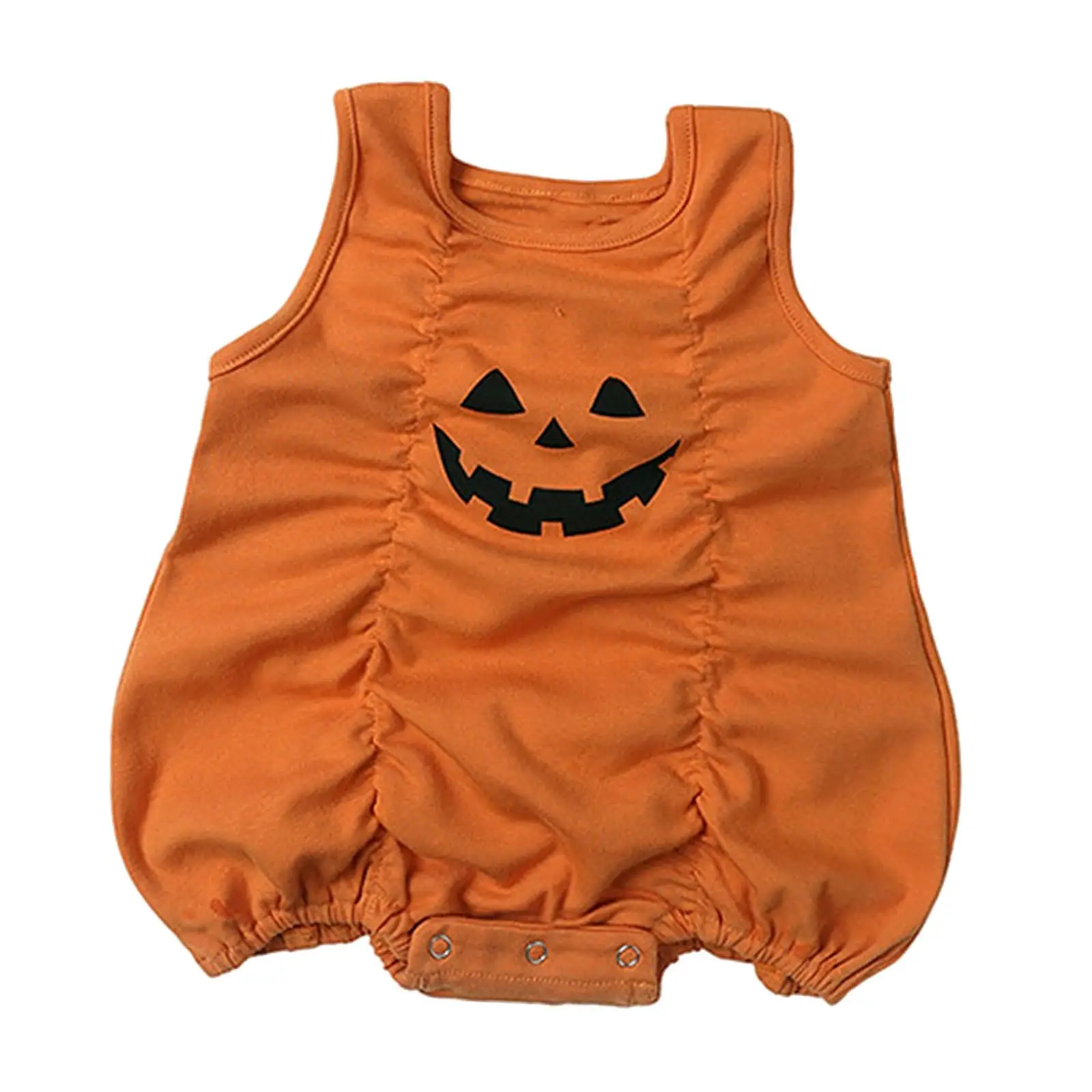 Ropa de Halloween para bebé, niña y niño, mono de Festival para bebés, sin mangas, otoño, mono para recién nacido, mameluco de calabaza