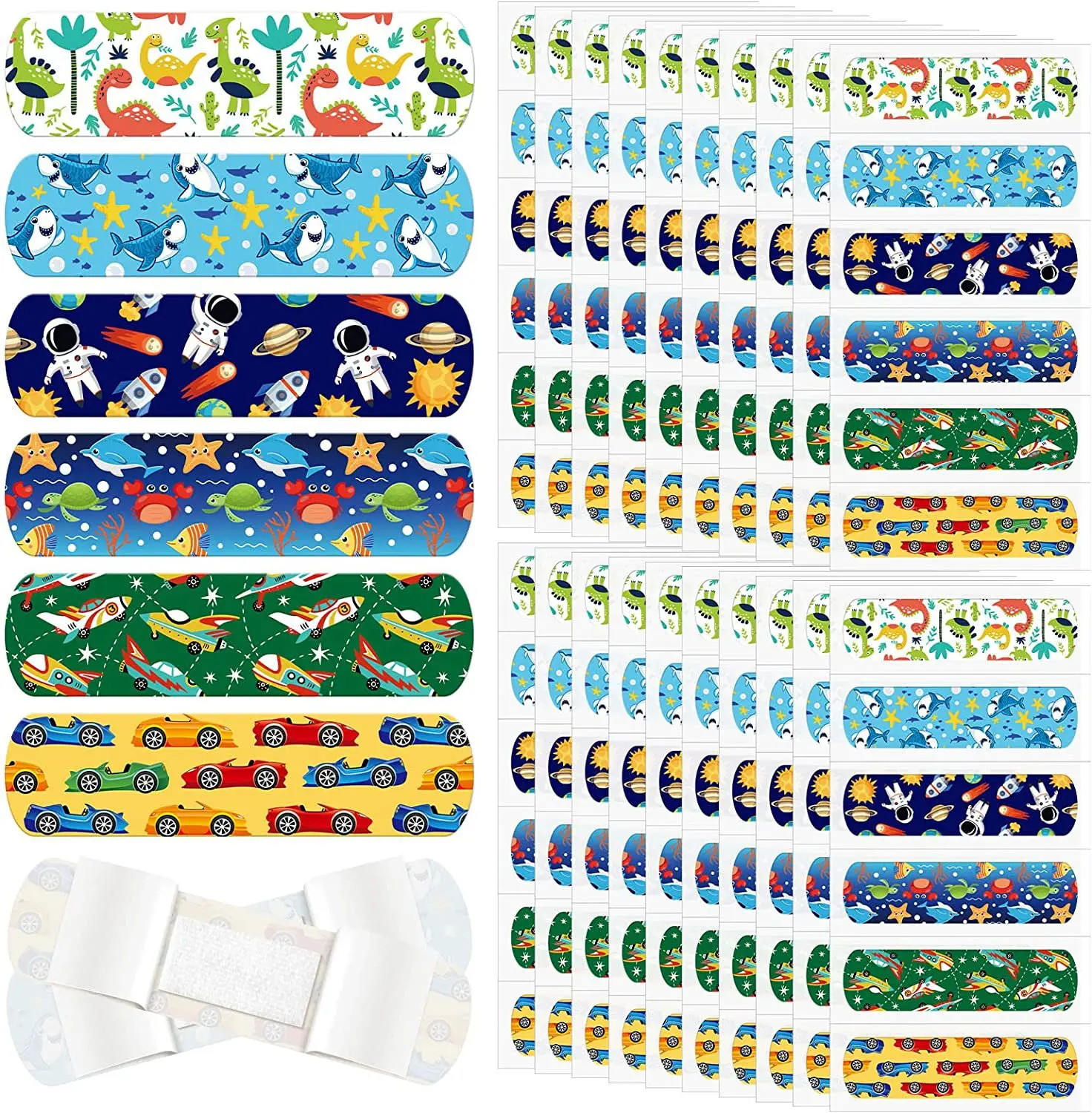 Tiritas de primeros auxilios con diseño infantil