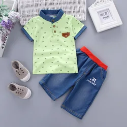 Conjunto verano niño: camiseta y shorts de algodón