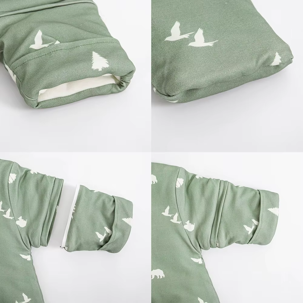 Saco de dormir bebé con mangas extraíbles – Manta antipatadas unisex - imagen 4