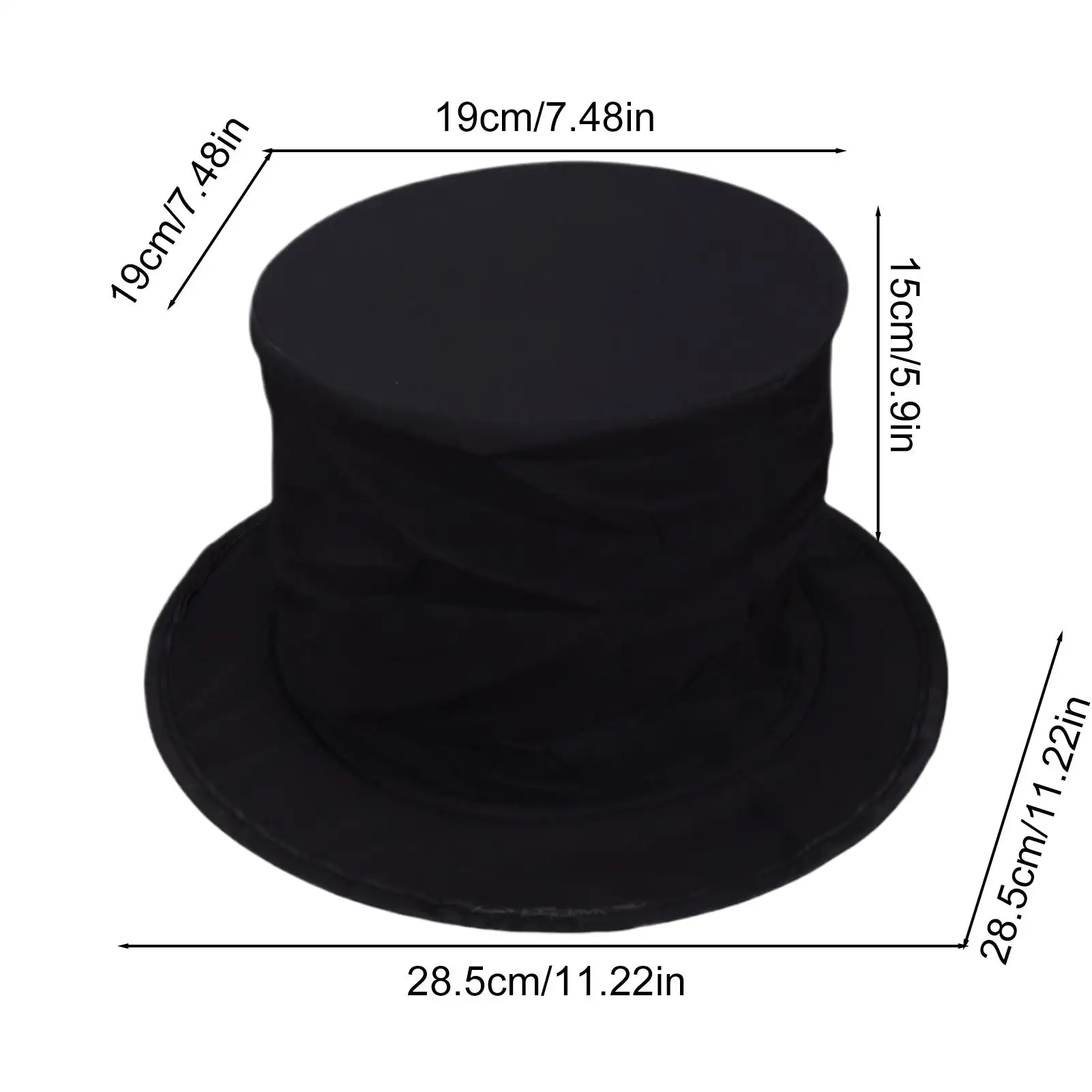 Gorro de mago plegable para niños – Estilo elegante Halloween - imagen 5