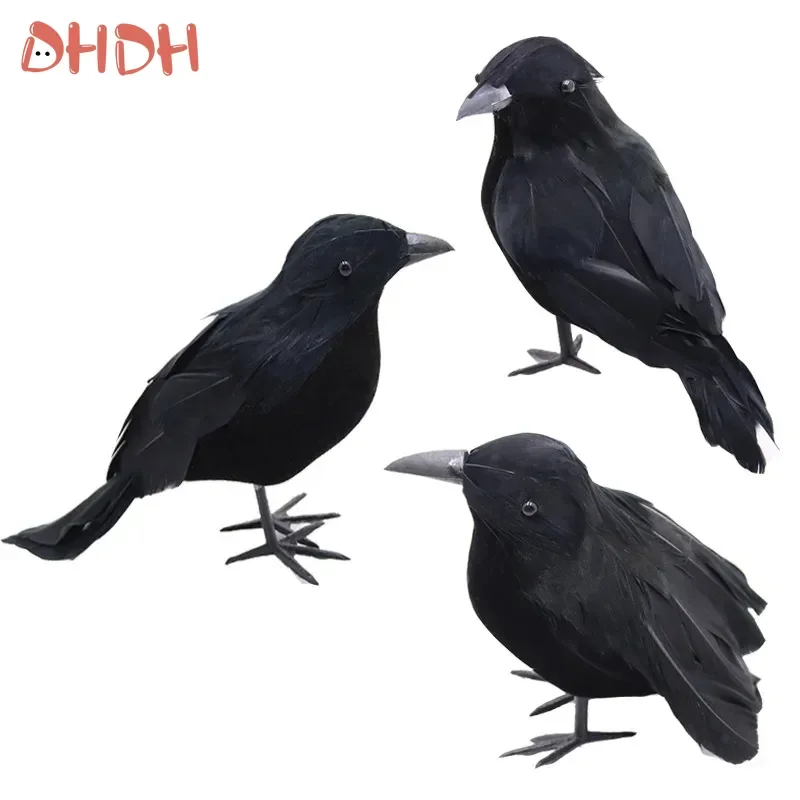 Cuervo decorativo negro para Halloween infantil