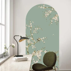 Neauty Vinilo Decorativo Arco Floral para Habitación Infantil