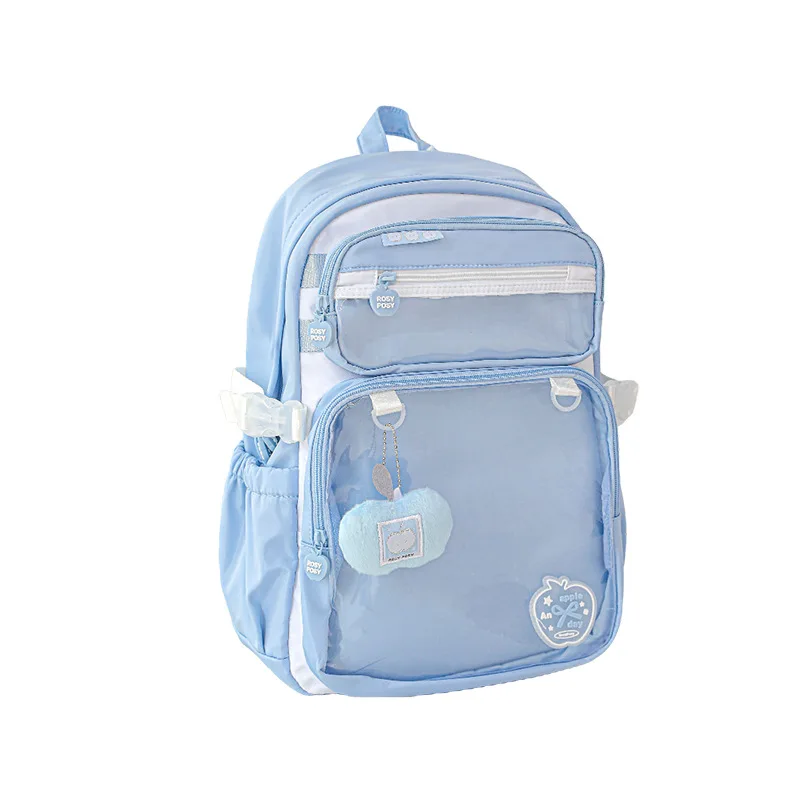 Mochila escolar doble hombro primaria con estuche extraíble lápices