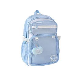 Mochila escolar doble hombro primaria con estuche extraíble lápices