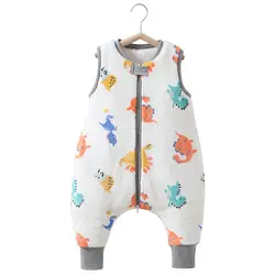 Saco de dormir de franela para bebé - Diseño dinosaurio suave
