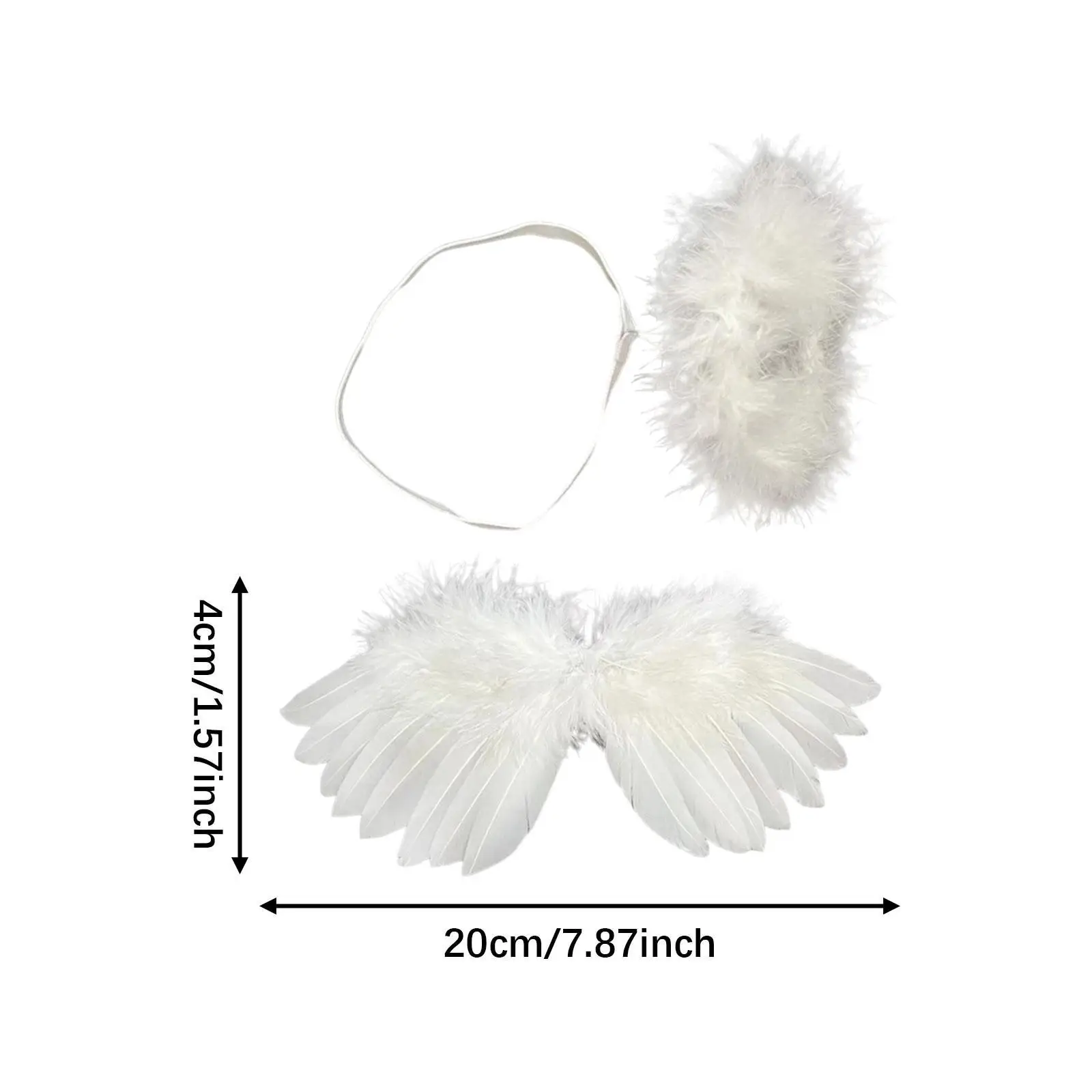 Dolls Wing and Headband for Kids Birthday Gift Adorable Dolls Accessories