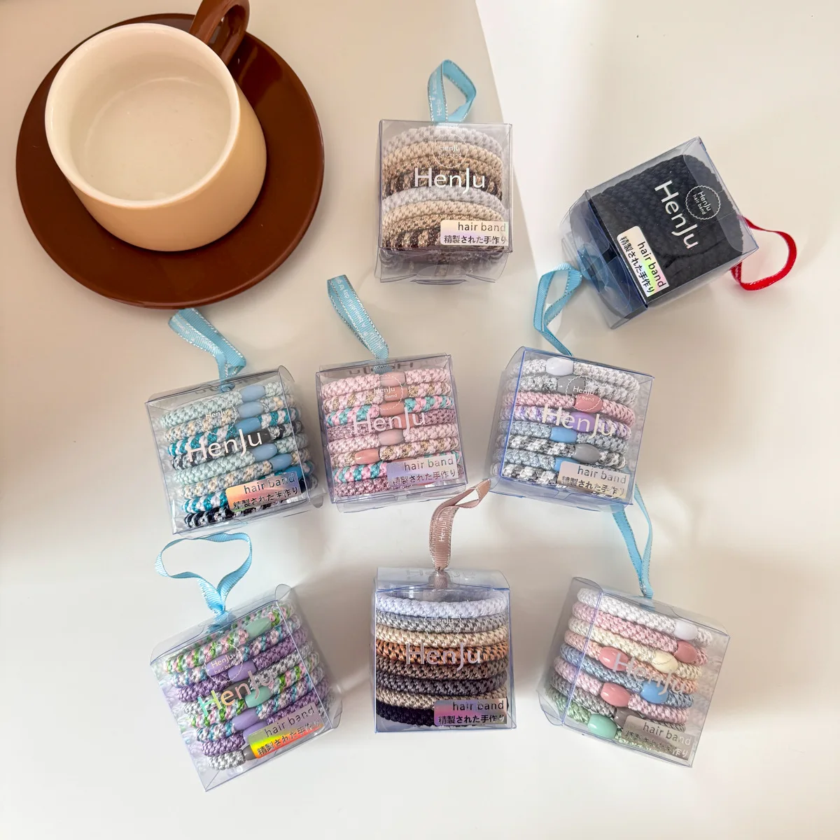 Diadema trenzada de Color para niña, pasadores con cabeza de bola, tocado de cola de caballo, accesorios para el cabello para niña y niño - imagen 3