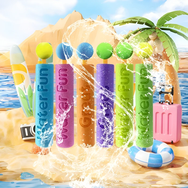Pistola de agua para niños, juguetes de espuma para pistola de agua, chorro de agua, disador, Atirador, piscina al aire libre, juegos de playa, 1/3/5 unidades - imagen 2