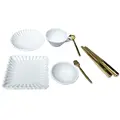 7pcs white