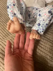 Muñeca Reborn 17 pulgadas cuerpo vinilo piel 3D artística coleccionable