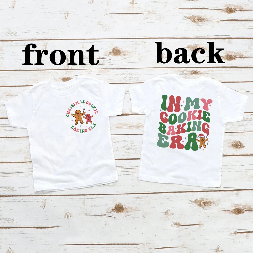 In My Christmas Era camiseta estampada para niños, traje de fiesta de Navidad, Tops para niños, camiseta de vacaciones para niños, camiseta de manga corta para niños, ropa para niños - imagen 3