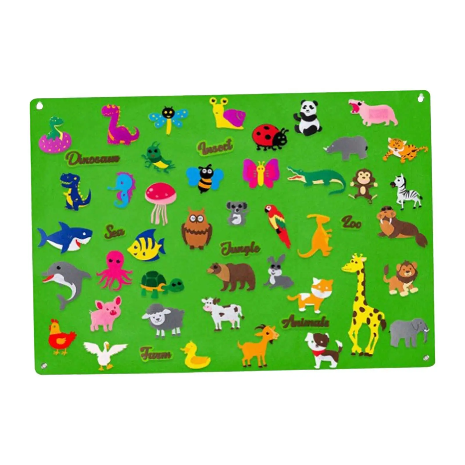 Felt Story Board Early Learning Toy Portable for Preschool Toddlers Girls