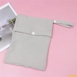 QX2D Bolso pañales bebé multifuncional para viajes color sólido