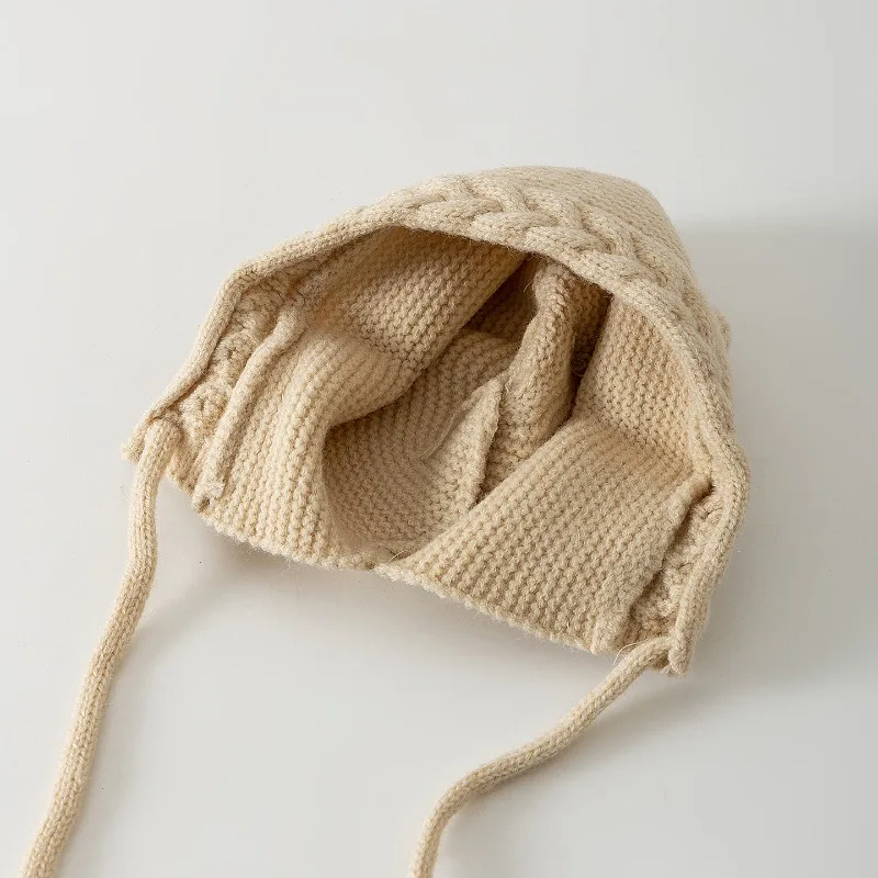 Gorro de punto con orejas de animales para bebé, gorro de invierno con orejeras para bebé, gorro de punto cálido para niños y niñas, gorro para recién nacido con temática de animales bonitos - imagen 4