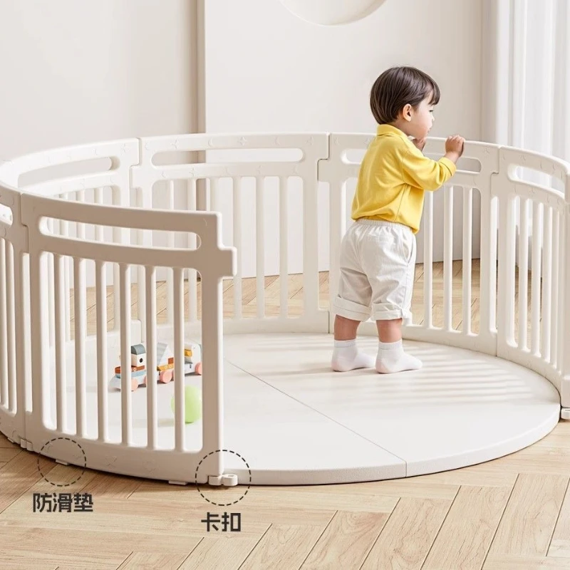 Parque infantil lavable con colchoneta de seguridad para bebés - imagen 2