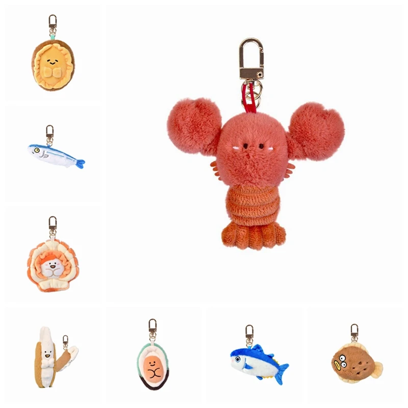 Llavero de peluche marino acuático con forma de langosta - imagen 4