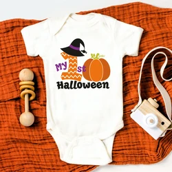 Mono de Halloween bebé - Pelele corto con estampado divertido