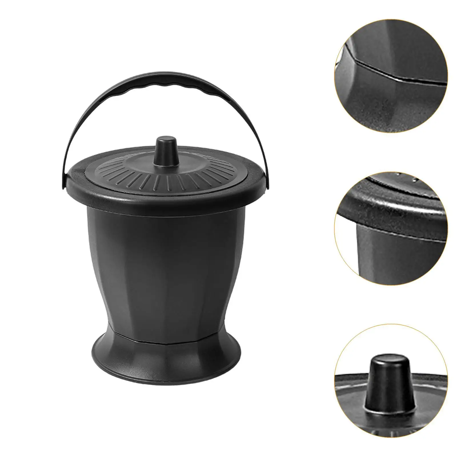 Spittoon with Lid and Handle,Portable Pot, Night Commode Bucket, Potty Pee Bucket, for Kids Adults Female Male Home
