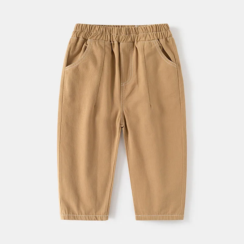 Milangel Pantalones informales para niños – Sólidos y sueltos de otoño - imagen 5