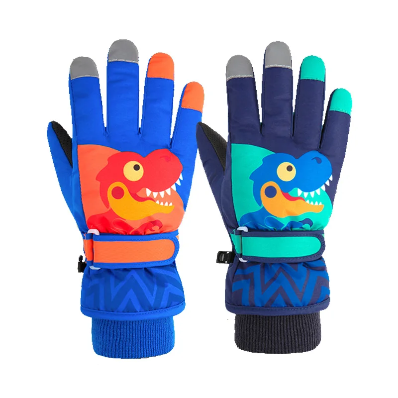 Manoplas de invierno impermeables para bebé – Interior lana coral - imagen 3
