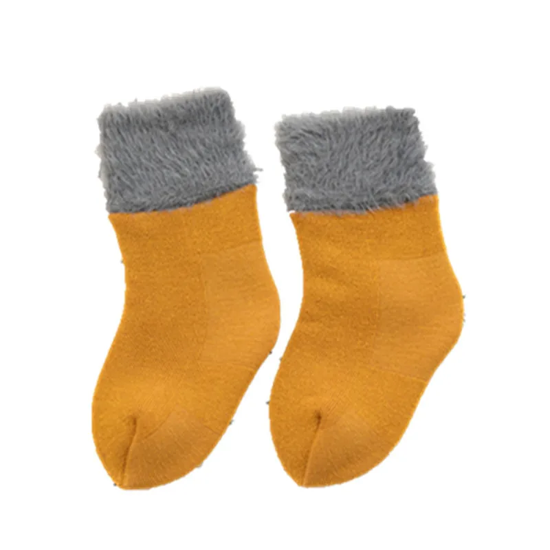 Calcetines gruesos y cálidos para nieve de 0 a 5 años, calcetines de lana de cordero y visón para niños y niñas, estudiantes, Otoño e Invierno - imagen 4