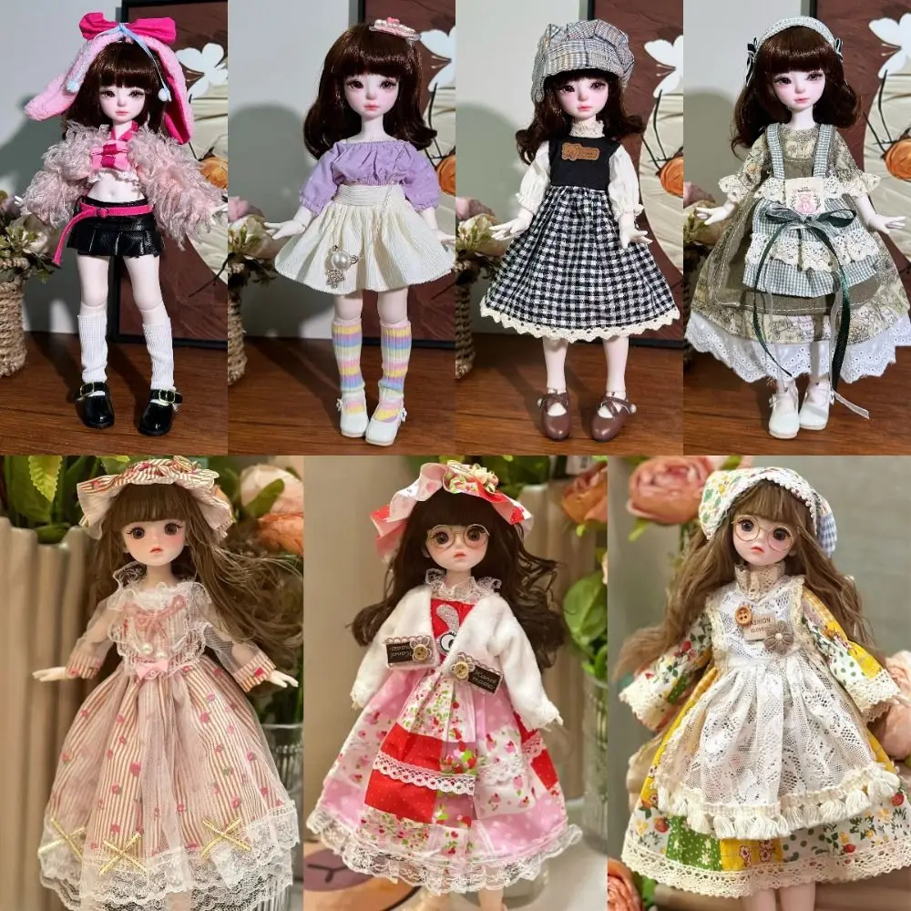 Moda 1/6 30cm 1/6 falda BJD hecha a mano DIY 30cm ropa reemplazar regalo vestir algodón - imagen 3