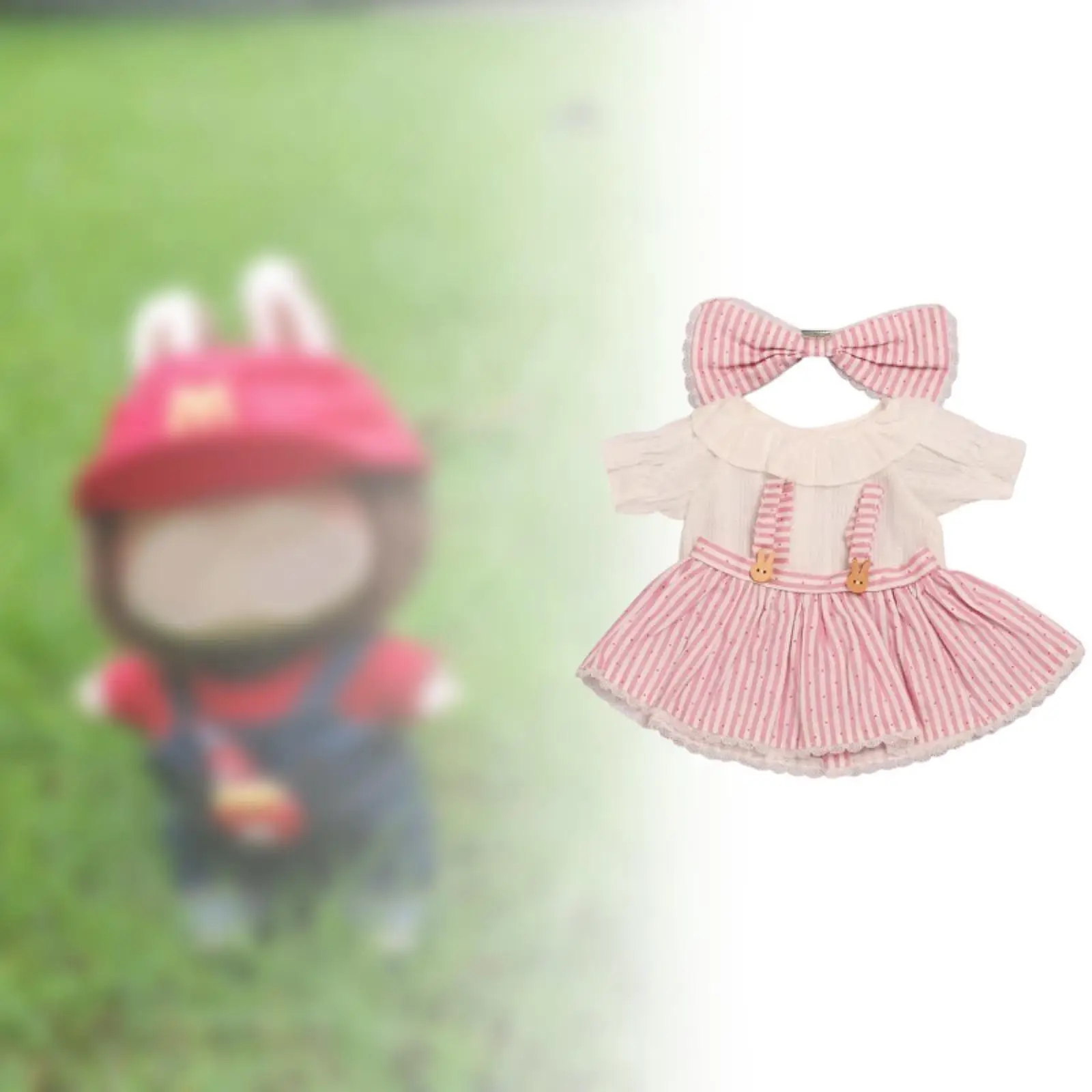 14.96inch Doll Dress Shirt DIY Dress up Make Your Own Dolls Doll Clothes for Preschool Home Decor Role Play Collectible Pretend
