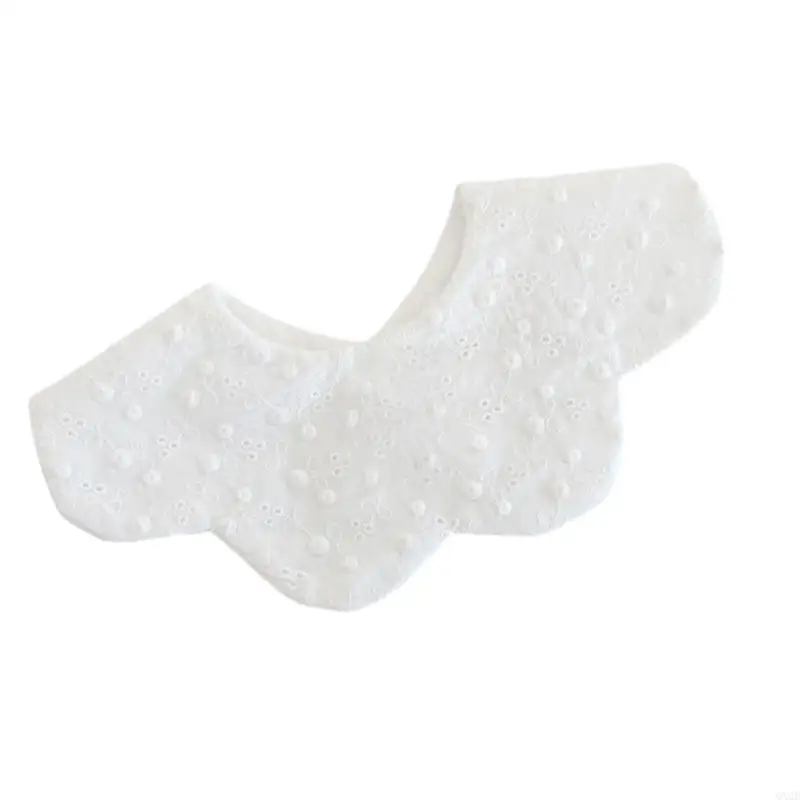 QX2D recién nacido Delantador babeo algodón pétalos Burp paños babero enfermería alimentando babero para niños 0-3 - imagen 2