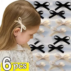 Pinzas con lazo para cabello de niña – Horquillas suaves para bebé