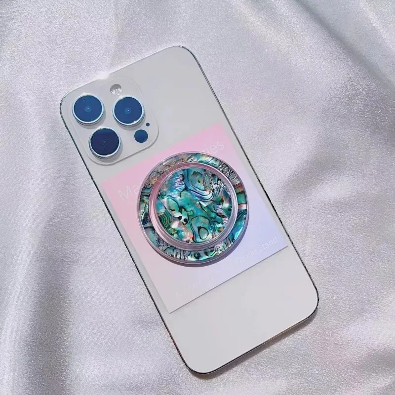 Magsafe-Soporte magnético retráctil para teléfono móvil, redondo, estilo Simple, adecuado para iPhone, soporte de Airbag de carcasa colorida, 1 ud. - imagen 4