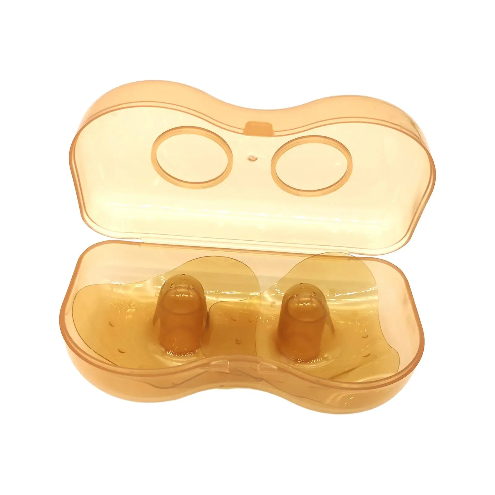 2x Silicone Nipple Shields Reusable Portable Milk Saver Anti Overflow Milk Collection Shell for Breastfeeding Difficulties Baby