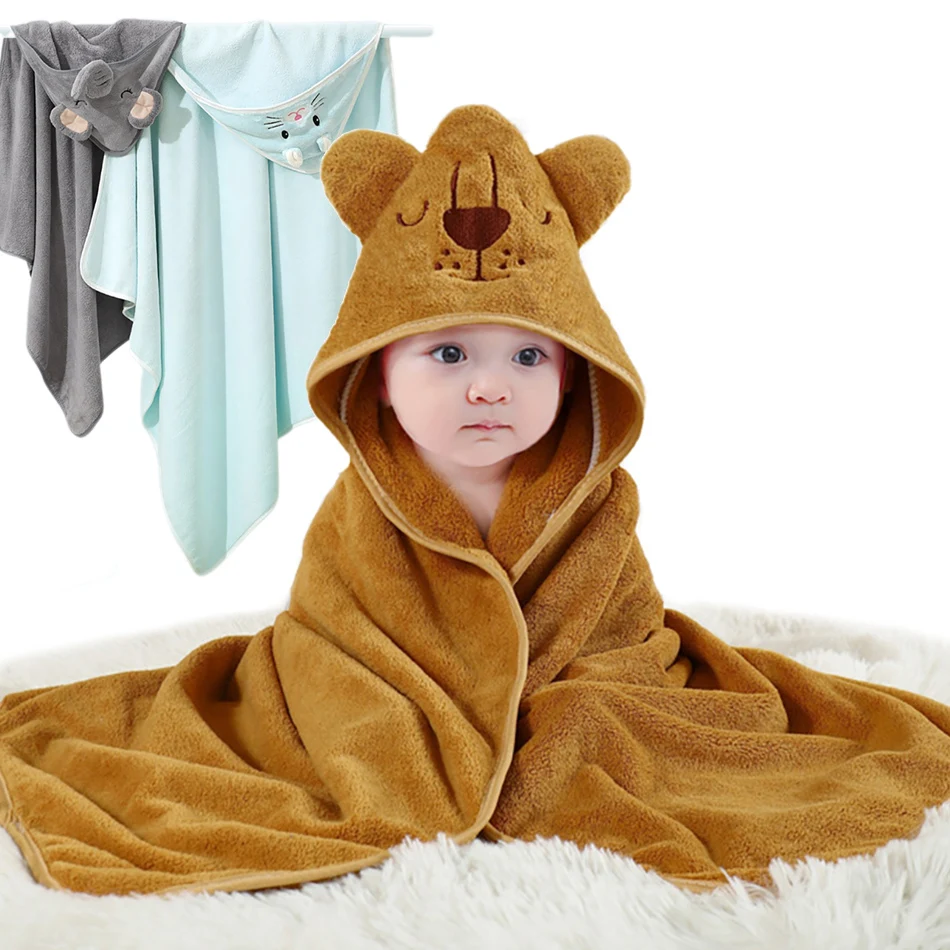 Dino Kit Cuna Bebé con Funda, Manta Capucha Animal y Toalla Terciopelo