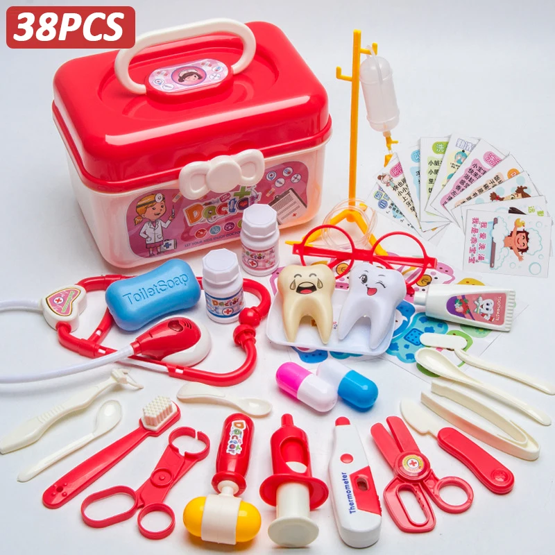 38pcs red