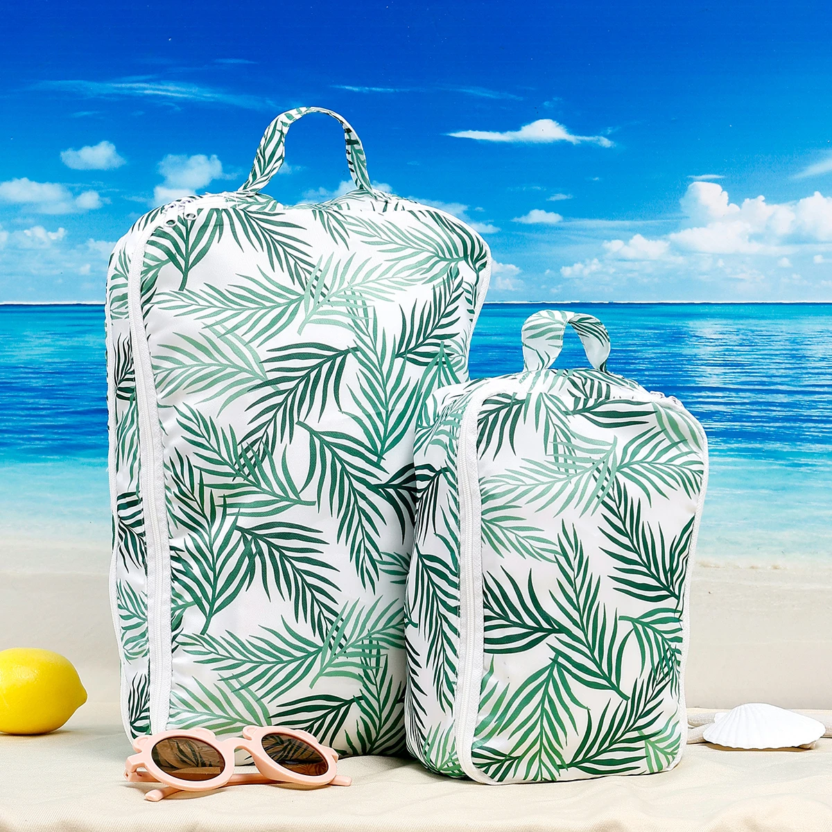 Happyflute 2 uds vainas de pañales para bebés bolsa húmeda de tela húmeda/seca reutilizable lavable almacenamiento de impresión maleta de viaje para la comodidad de la mamá - imagen 3