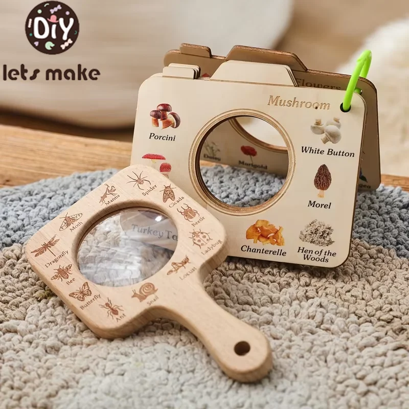 Lupa infantil de madera para explorar – Juguete educativo