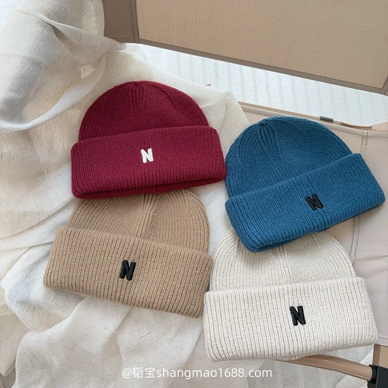 Gorro de lana personalizado con inicial N para niños y bebés - imagen 4