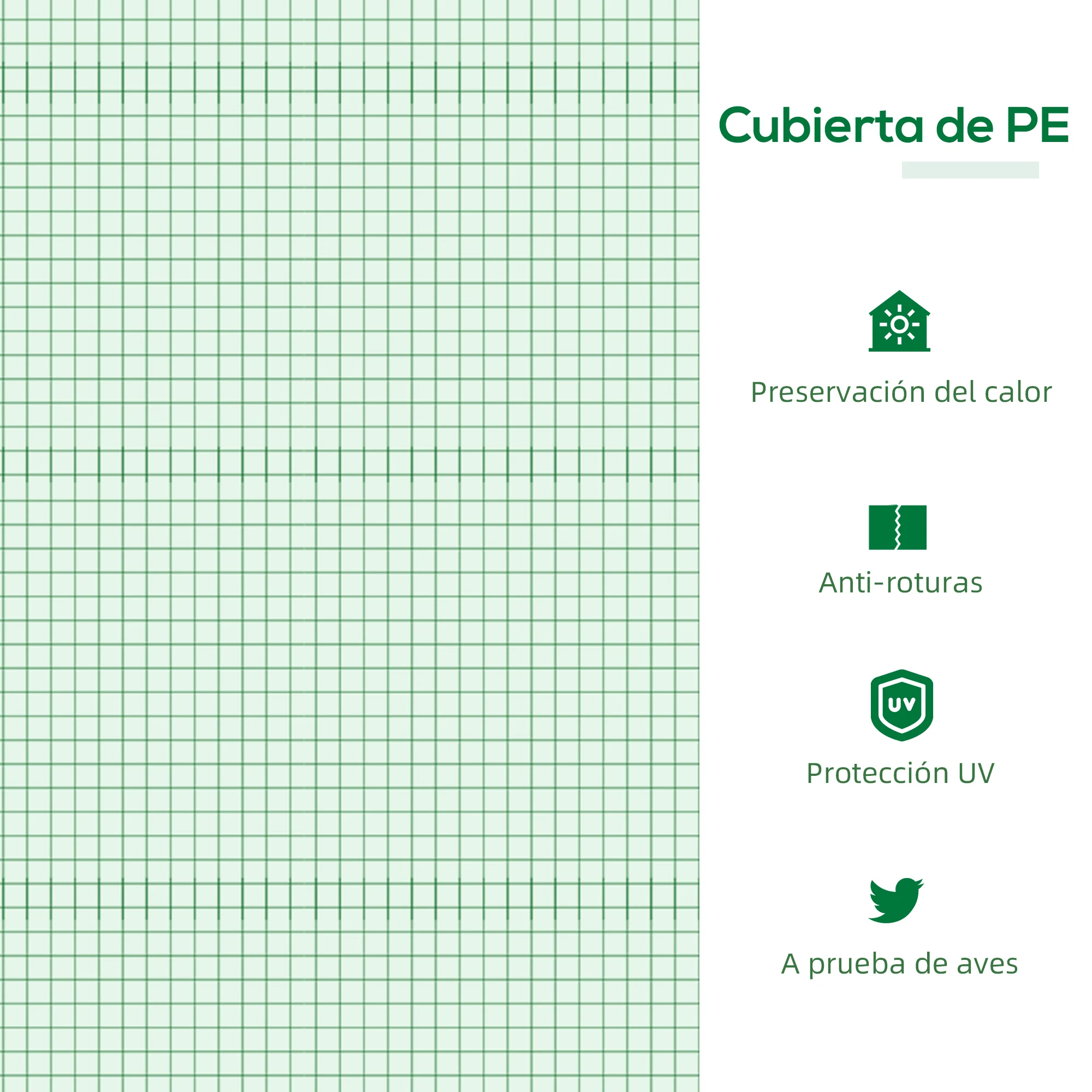 Outsunny Invernadero de Terraza 120x60x60 cm Caseta de Jardín Acero con 2 Ventanas Enrollables Casero para Cultivo de Verduras - imagen 4