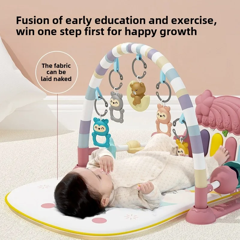 Gimnasio musical para bebés con piano y estera de actividades
