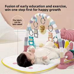 Gimnasio musical para bebés con piano y estera de actividades