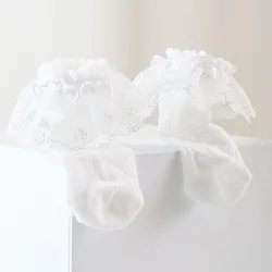 Calcetines de encaje para niña – Estilo princesa verano