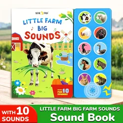 Libro sonoro interactivo de animales de granja - Sonidos para niños