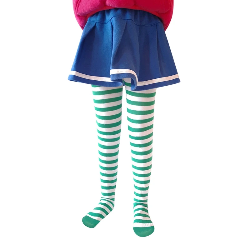 Green and white stri