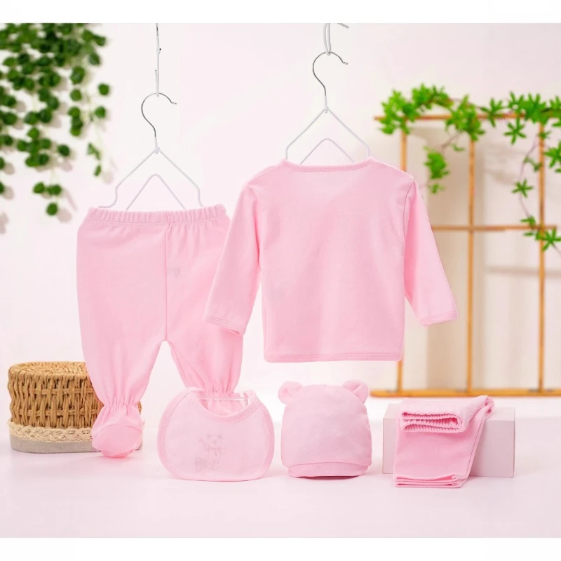 Conjunto de ropa suave de algodón para recién nacido Unisex, conjunto de ropa interior para bebé con bonito oso de dibujos animados, ropa de descanso y prendas de vestir navideñas para niños y niñas - imagen 2