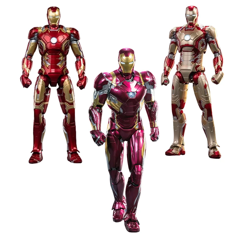 1/7 Scale Iarge Size Marvel Iron Man Building Blocks Splicing LED Toys MK42 MK43 MK46 Action Figure Plastic Model Kit Kids Gifts