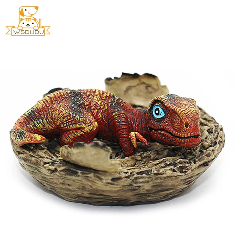 Modelo de accionamiento de tiranosaurio para bebé con nido desmontable, dinosaurio realista t-rex, juguete educativo, estatuilla de Animal, decoración, regalo para niños